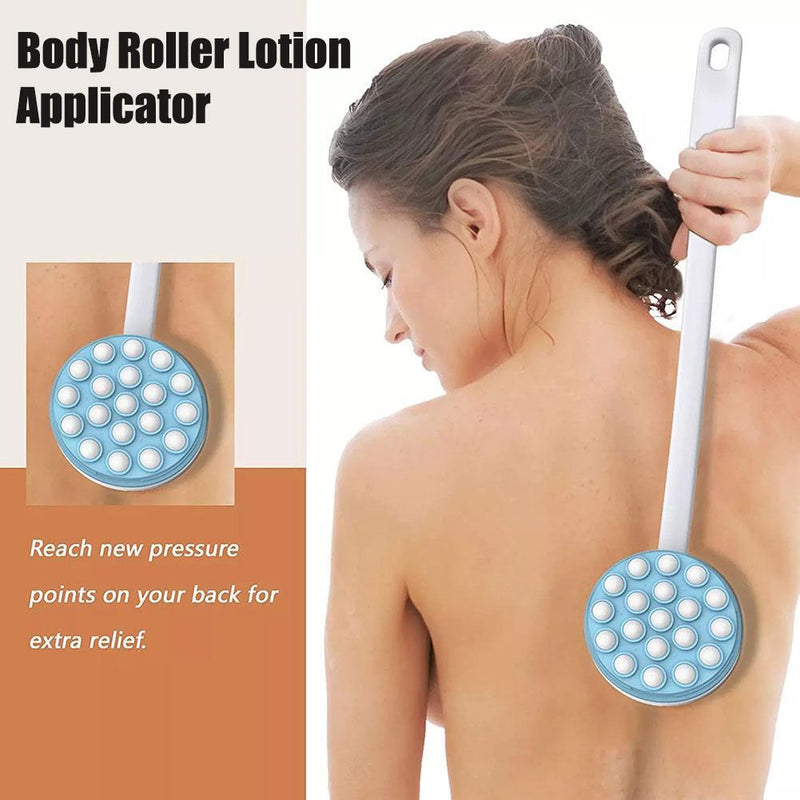 Roll A Lotion Body Lotion,Oil,Gel Applicator & Massager Massage Long Handle.