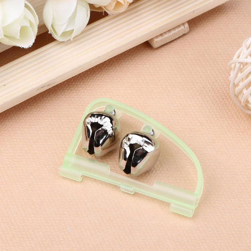 20Pcs Set Fluorescent Fishing Rod Tip Clip Twin Bell Fish Bite Alarm Ale
