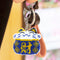 Cross Stitch Key Chain Fortune Cat Embroidery Bead Bag Pendant Handwork (B)