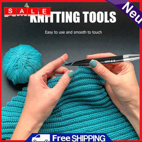 Knitting Needles Set Removable DIY Crochet Hook Sweater Carpet Hedge Weaving