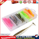 50pcs T Tail Soft Lures Artificial Fishing Bait for Freshwater (6cm 1.5g) Newly