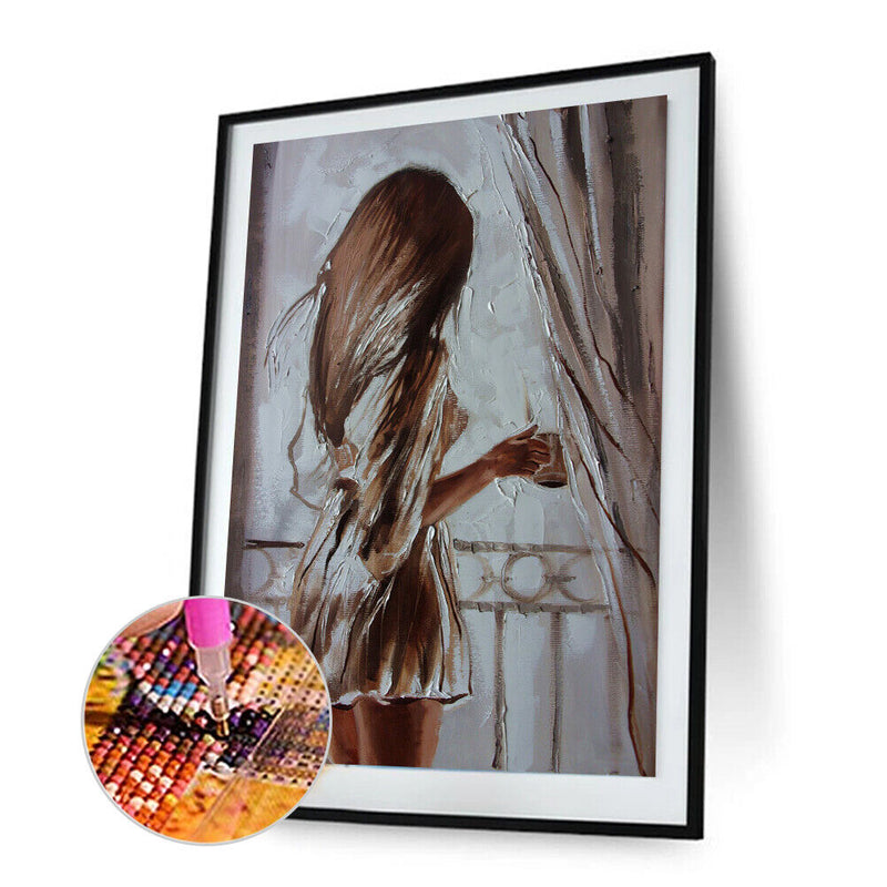 5D Rhinestone Pictures DIY Lovely Couple Full Round Drill Diamond Painting Kit