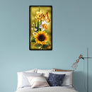 5D DIY Needlework Mosaic Craft Sunflower Embroidery Set Home Diamond Painting