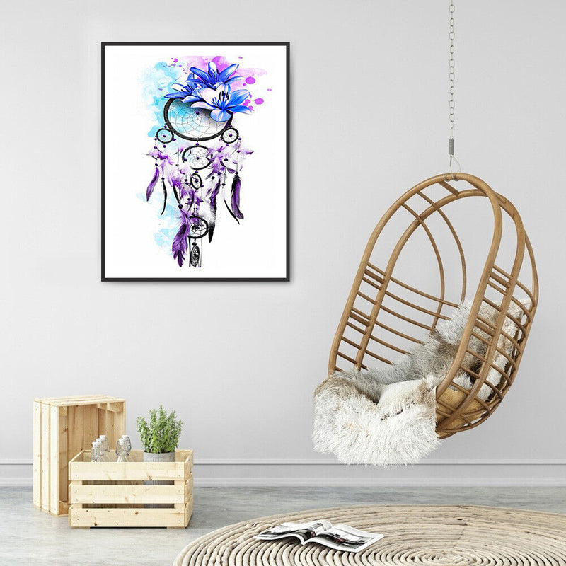 5D Diamond Painting Kit DIY Flower Dreamcatcher Full Round Drill Mosaic Picture