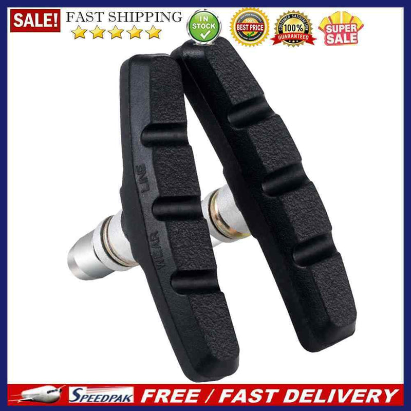 Bicycle V Brake Pads MTB Road Bike V-Brake Block with Hex Nuts + Spacers 1 Pa