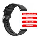 22mm Silicone Strap for Amazfit GTR 3/GTR 3 PRO Watch Band Bracelet (Black)