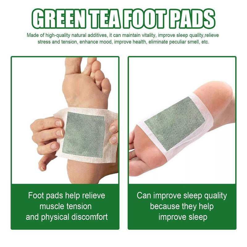 1 Box Foot Patch Foot Pad Improve Sleep Relief Fatigue Pressure (Green Tea)