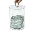 Piggy ?BANK for Adults Savings Jar Cash Coins Break to Opens Clears Large