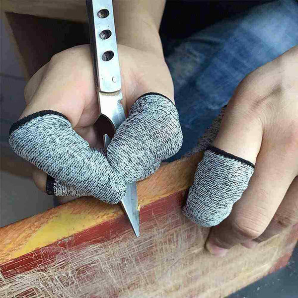 1 Pair Anti-Cut Finger Cover Gloves Picking Finger Kitchen X3E6 Tools J6K0 H9Q2