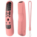 Anti-Slip Case Smart TV Remote Control Cover for LG MR21GA/MR21GC (Pink)