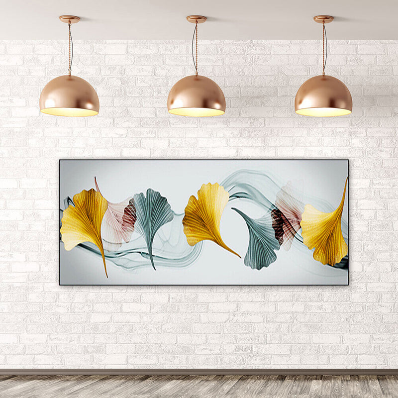 Color Ginkgo Biloba Oil Paint By Numbers DIY Frameless Drawing Kit for Adults