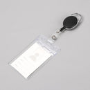 PVC Retractable Badge Holders Reel Clip Credit Card Case ID Card Holder