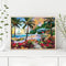 Coconut Tree By Sea Diamond Painting Kits Full Square Drill Home Wall Art Decor