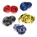 2Set Cycling Road Bike Sports Cork Handlebar Tape+ 2 Bar blue+camo