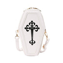 #A Gothic Crossbody Bags Coffin Shape Fashion Messenger Pouch Small for Women Gi