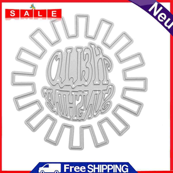 Snowvirtuos 2pcs Sunshine DIY Cutting Tools Stencil Scrapbook Embossing Pa