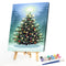 Christmas Frameless Picture Oil Paint By Numbers Hand Painted Picture for Hom