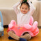 Baby Sofa Support Seat Cover Plush Learning To Sit Chair with Rod (Rabbit) Newly