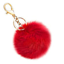 Portable Plush Fur Pom Ball Keychain Faux Rabbit Fur Ball Backpack Pendant