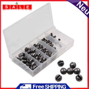 100pcs/box Open Bite Lead Fishing Clip Biting Round Plumb Bob Fish Tackle Gear