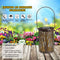Hollow Maple Leaf Solar LED Lantern Light Path Lawn Patio Hanging Decor Lamp