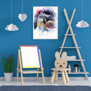 DIY Full Round Drill Diamond Painting 5D Splash Ink Horse Poster Kit Craft