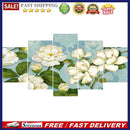 5pcs 5D DIY Full Drill Diamond Painting Lotus Cross Stitch Kits Home Wall Dec