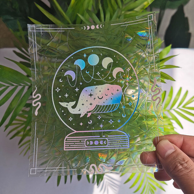 Rainbow Window Stickers Glue Free for Home Static Film PVC Decorative Art D