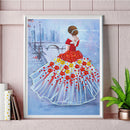 5D DIY Diamond Painting Partial Special Shape Drill Ballet Girl Picture Wal