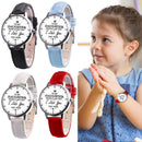 5X2pcs/set Leather Band Watch Pendant Necklace Women Quartz Watches (White)