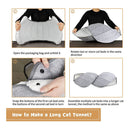 Foldable Cat Litter Box Breathable Kitten Pet Kennel Tunnel House (White) Newly