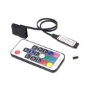 4Pin Wireless RF 17 Keys RGB LED Strip Light Controller for Computer Motherboard