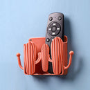 Punch Free Wall Storage Box Remote Control Phone Charging Holder (Red) Newly