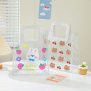 Summer PVC Clear Women Handbag Cartoon Cute Bear Women Beach Travel Handbags