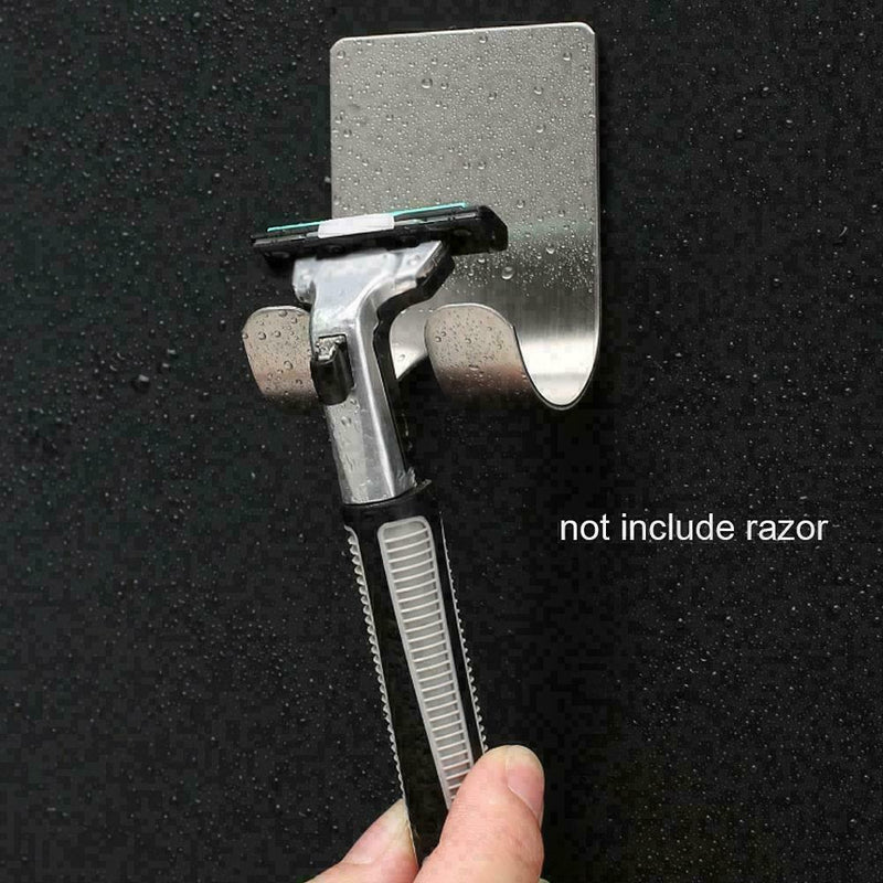 Shaver Shelf Steel Razor Holder Bathroom Razor Rack Hook O2R2 X2H2 V0O6