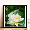 White Lotus Diamond Embroidery Painting Mosaic Picture Rhinestone Cross Stitch