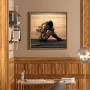 5D DIY Diamond Painting Full Round Drill Disappearing Girl Wall Decor Rhinestone