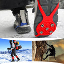 5 Teeth Spikes Crampons,Ice Cleats Traction Non Slip Footwear for Hiking Walk