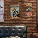 Motorcycle Riding Notes Sheet Metal Drawing Metal Painting Tin Wall Home Poster
