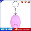 Egg Shaped Panic Rape Attack Safety Security Personal Alarm Keyring (Pink)
