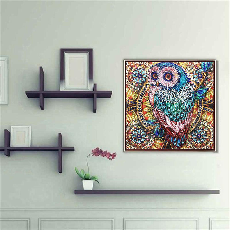 5D DIY Special Shaped Diamond Painting Bird Cross Stitch Mosaic Craft Kits Newly