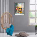 5D Full Round Drill Drawing Picture Window Scene Diamond Painting Room Ornament