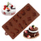 DIY Crafts Chocolate Santa head Stocking Silicone Mould Cake Snowman Tree