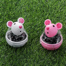 Container Pet Feeder Bowl Cat Feeder Food Rolling Leakage Dispenser Mouse Shape