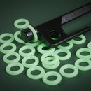 20pcs Nail Fluorescent Rings Outdoor Camping Tent Nail Luminous Rings Newly