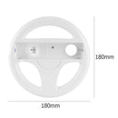 Steering Wheel for Nintend Wii Mario Racing Games Remote Controller (White)