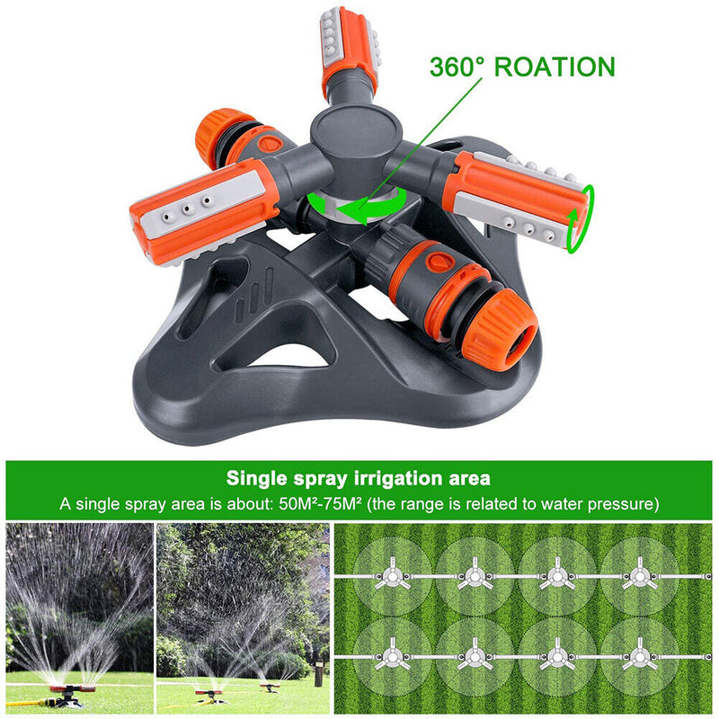 Automatic Garden Sprinklers Rotary Nozzle Water Sprinkler Irrigation Suppli