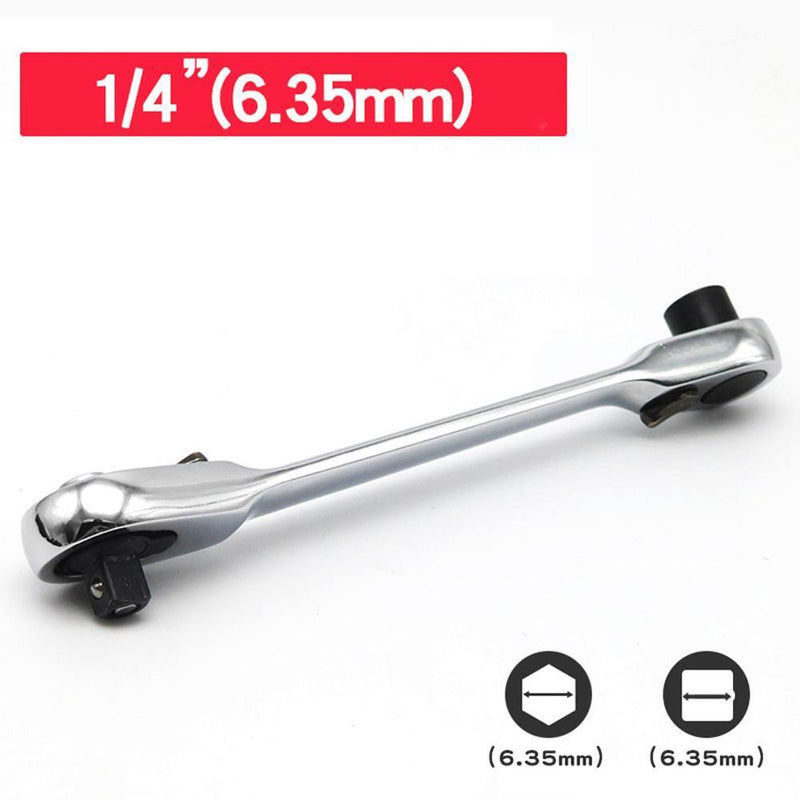 1/4 inch Mini 72 Tooth Ratchet Wrench CR-V Socket Spanner Car Repair Tool Newly