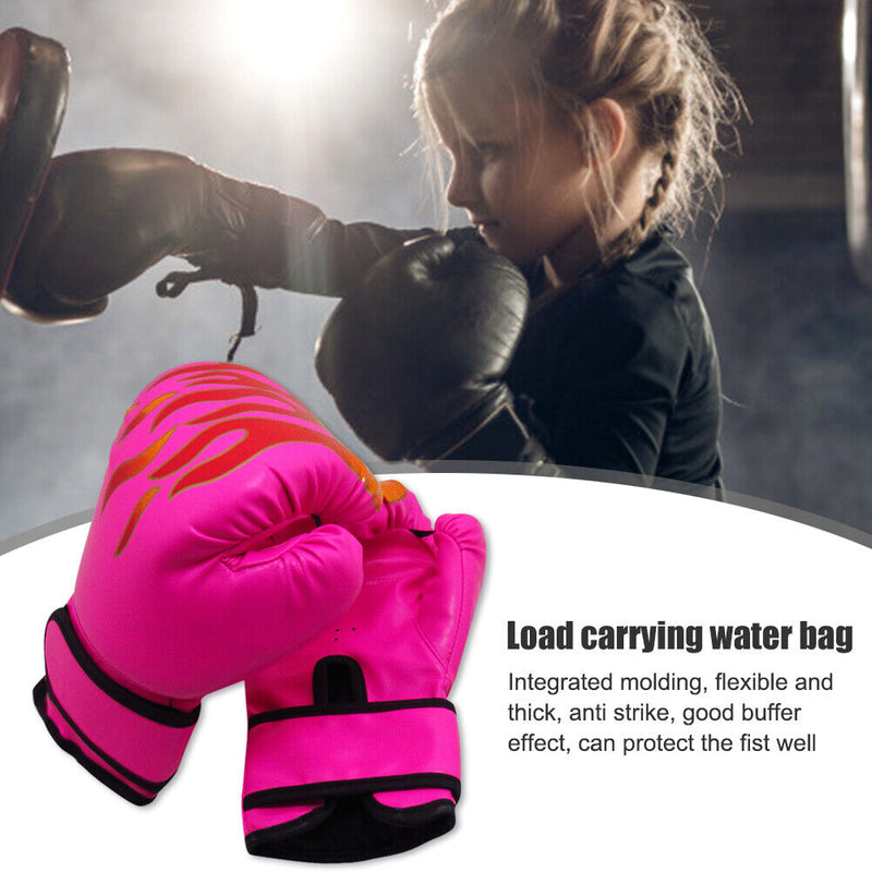 2pcs Kick Boxing Gloves Breathable Kids Muay Thai Training Fighting Gloves Newly