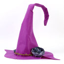 Halloween Party Felt Witch Hat Adjustable Party Witch Hat Prop (Red) Newly